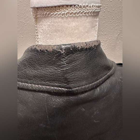 Excelled Vintage Classic Biker Leather Jacket - Picture 7 of 13